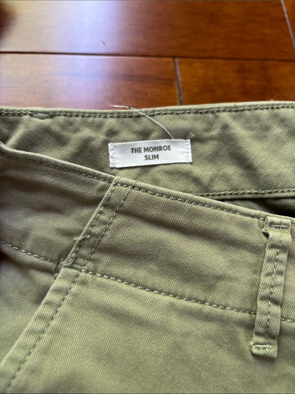 LOFT Women Monroe Slim Pant Set of Khaki, Navy Green Pant, 10 Tall - Picture 6 of 7